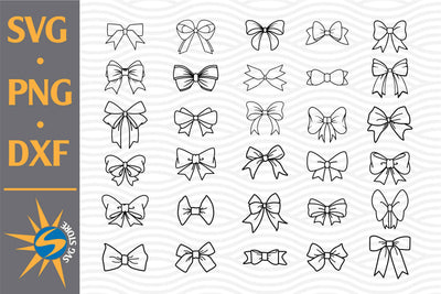 Bow Outline SVG, PNG, DXF Digital Files Include SVG SVGStoreShop 