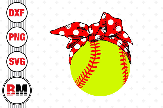 Bow Softball SVG, PNG, DXF Files SVG BMDesign 