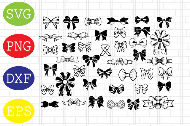 Bow Svg, Bow Cut File, Bow Silhouette, Bow Design, Boy Bow Svg, Girl Bow Svg, Bow Tie Svg, Cheer Bow Svg, Bow Cricut, Bow Png SVG DigitalSvgFiles 