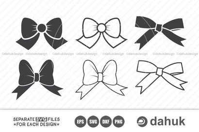 Bow svg, Bow tie template, Bow clip art, Cut file, for silhouette, svg, eps, dxf, png, clipart, cricut design space SVG dahukdesign 