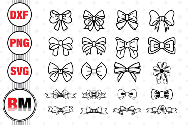Bow SVG, PNG, DXF Files SVG BMDesign 