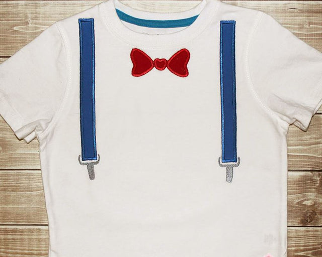 Bow Tie and Suspenders Applique Embroidery Embroidery/Applique Designed by Geeks 