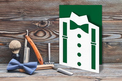 Bow Tie and Suspenders Papercut Card SVG SVG Risa Rocks It 
