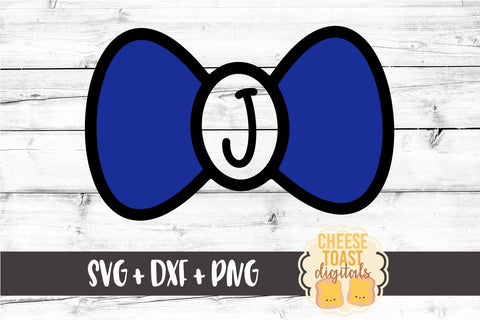 Bow Tie Monogram - Solid - Valentine's Day SVG PNG DXF Cutting Files SVG Cheese Toast Digitals 