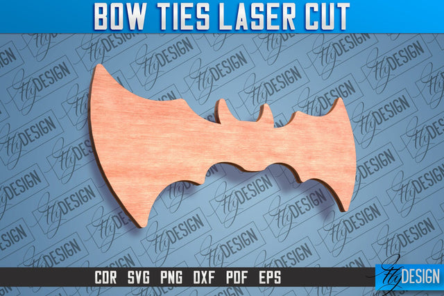 Bow Ties Laser Cut | Laser Cut SVG Design | CNC files SVG Fly Design 