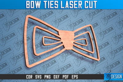 Bow Ties Laser Cut | Laser Cut SVG Design | CNC files SVG Fly Design 