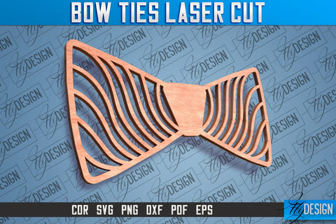 Bow Ties Laser Cut |Laser Cut SVG Design | CNC files SVG Fly Design 