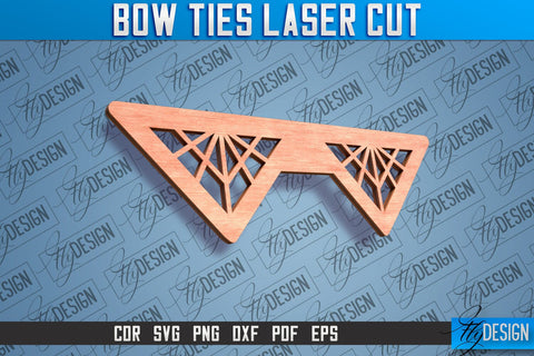 Bow Ties Laser Cut |Laser Cut SVG Design | CNC files SVG Fly Design 