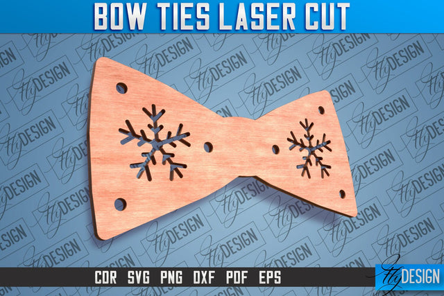 Bow Ties Laser Cut | Laser Cut SVG Design | CNC files SVG Fly Design 