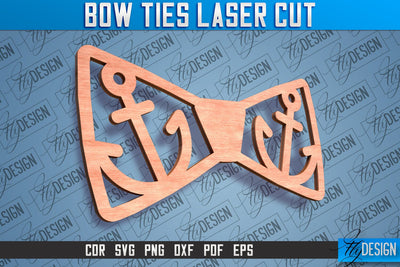 Bow Ties Laser Cut | Laser Cut SVG Design | CNC files SVG Fly Design 