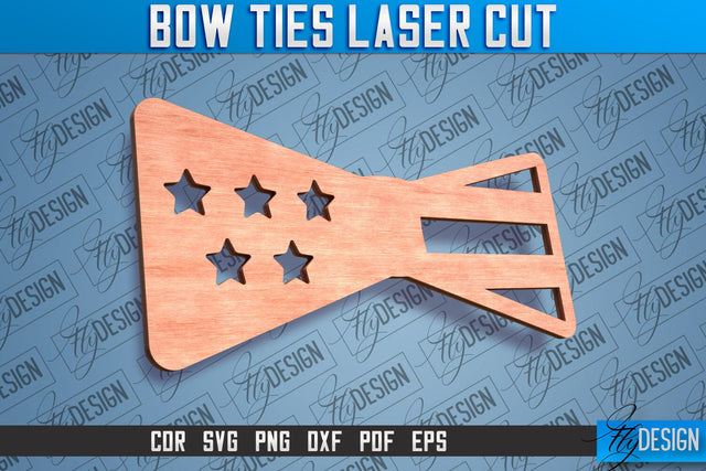 Bow Ties Laser Cut | Laser Cut SVG Design | CNC files SVG Fly Design 