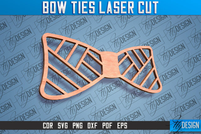 Bow Ties Laser Cut | Laser Cut SVG Design | CNC files SVG Fly Design 