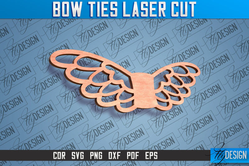 Bow Ties Laser Cut | Laser Cut SVG Design | CNC files SVG Fly Design 
