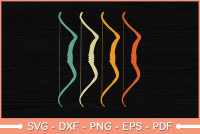 Bow Vintage Hunting Retro Archery Svg File SVG Helal 