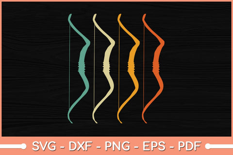 Bow Vintage Hunting Retro Archery Svg File SVG Helal 