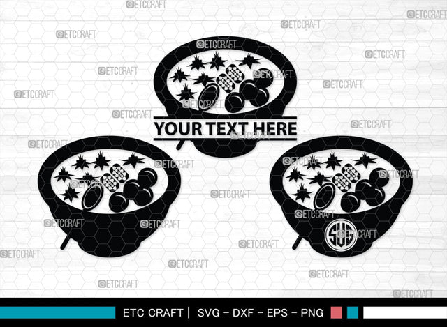 Bowl Healthy Silhouette, Bowl Healthy SVG, Flakes Wheat Svg, Spoon Corn Svg, Bowl Svg, Bowl Healthy Bundle, SB00165 SVG ETC Craft 