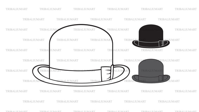 Bowler Hat SVG TribaliumArtSF 