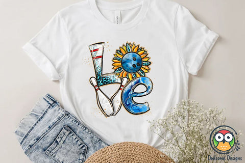 Bowling Love Sublimation PNG Designs Sublimation Owlsome.Designs 