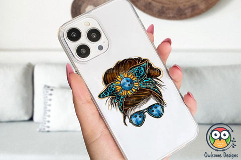 Bowling Messy Bun Sublimation Sublimation Owlsome.Designs 