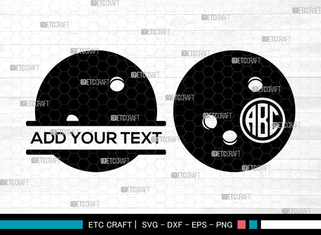 Bowling Monogram SVG, Bowling SVG, Bowling Ball Svg, Bowling Ball Silhouette, Sports Svg, Bowling Split Monogram, Bowling SVG ETC Craft 