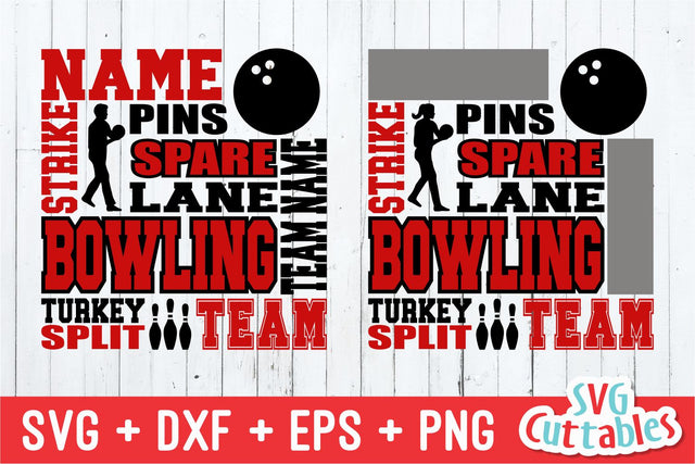 Bowling Subway Art SVG Svg Cuttables 