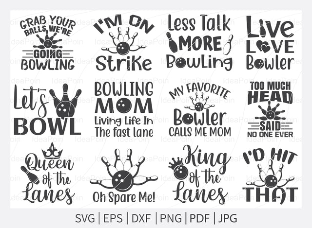 Bowling SVG, Bowling Bundle, Bowling clipart, Bowling Svg Cut File, Bowling King svg, Bowling clipart, Bowling Png, Bowling mom svg, shart SVG Dinvect 