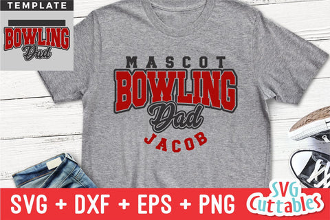 Bowling svg - Bowling Dad Template 002- svg - dxf - eps - Bowling svg - Silhouette - Cricut - Digital Download SVG Svg Cuttables 