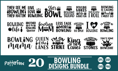 Bowling SVG Designs Bundle SVG PatternFeed8 