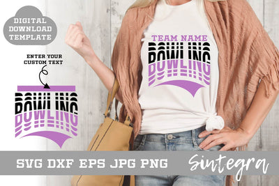 Bowling SVG Shirt Template Design 001 Free For Commercial Use SVG Sintegra 