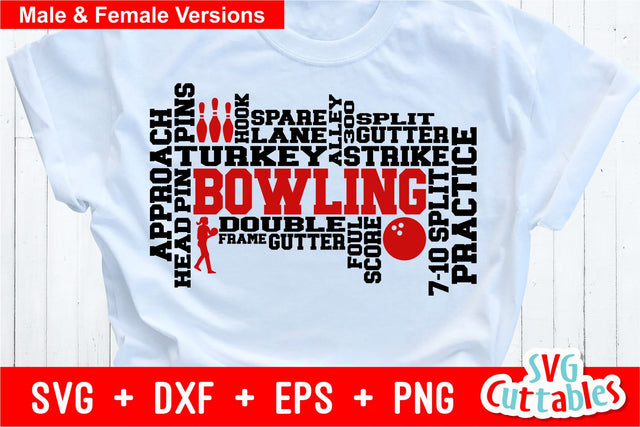 Bowling Word Art SVG Svg Cuttables 