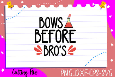 Bows before bro's SVG thesvgfactory 