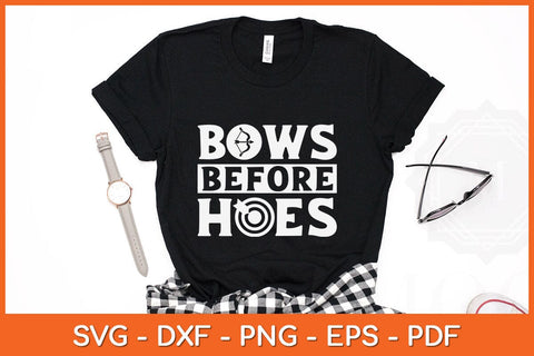Bows Before Hoes Archery Funny Svg Cutting File SVG Helal 