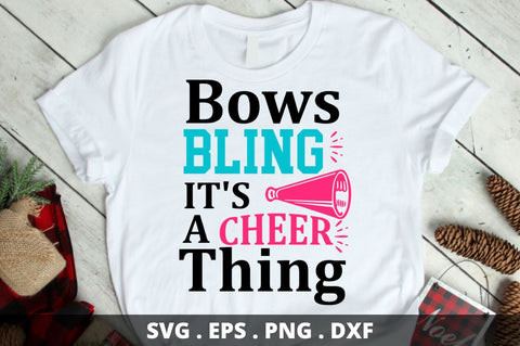 Bows bling it's a cheer thing SVG Designangry 