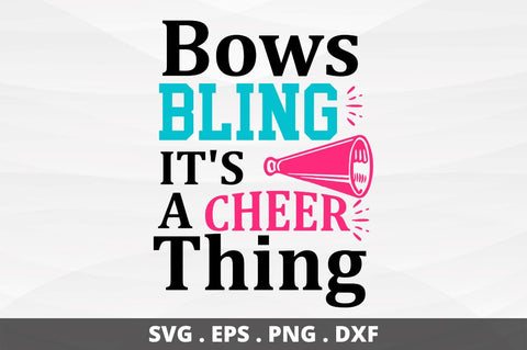 Bows bling it's a cheer thing SVG Designangry 