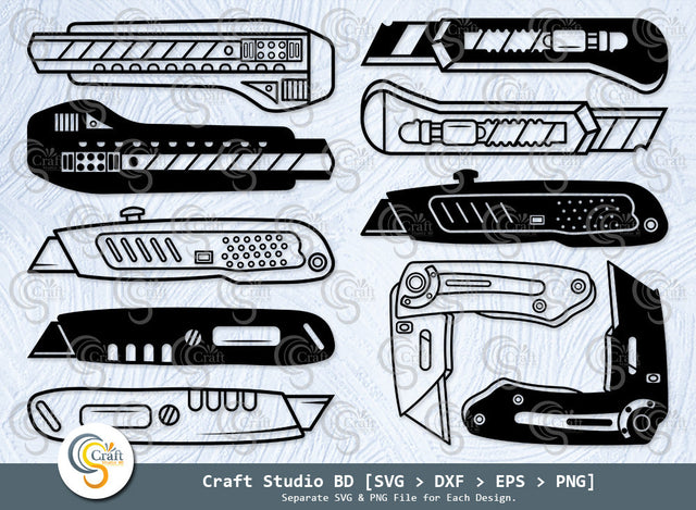 Box Cutter Silhouette, knife Svg, Paper Cutter Svg, Cutter Knife Svg, Box Cutter Knife Svg, Cutter Svg, Box Cutter Svg Bundle SVG ETC Craft 