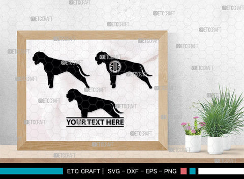 Boxer Dog Monogram, Boxer Dog Silhouette, Boxer Dog SVG, Bulldog Svg, Dog Svg, Animal Svg, SB00230 SVG ETC Craft 