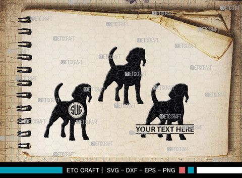 Boxer Dog Monogram, Boxer Dog Silhouette, Boxer Dog SVG, Bulldog Svg, Dog Svg, Animal Svg, SB00230 SVG ETC Craft 