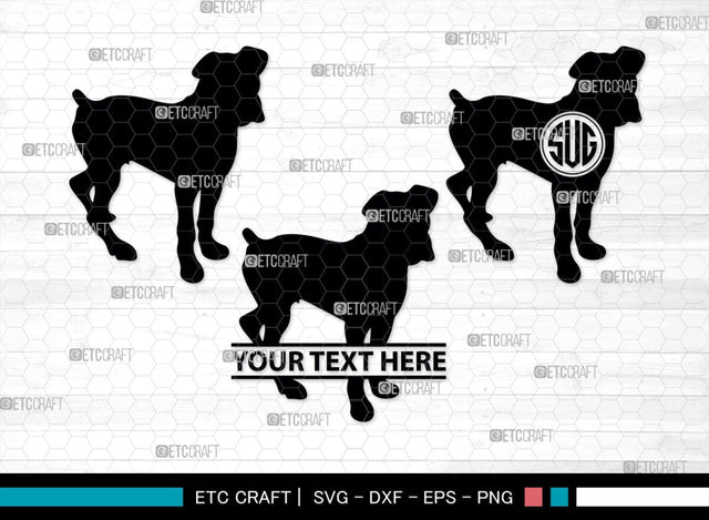 Boxer Dog Monogram, Boxer Dog Silhouette, Boxer Dog SVG, Bulldog Svg, Dog Svg, Animal Svg, SB00230 SVG ETC Craft 