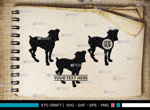 Boxer Dog Monogram, Boxer Dog Silhouette, Boxer Dog SVG, Bulldog Svg, Dog Svg, Animal Svg, SB00230 SVG ETC Craft 