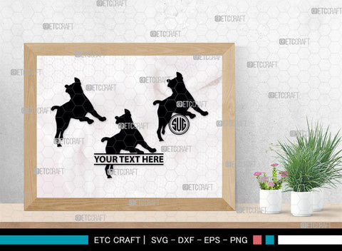 Boxer Dog Monogram, Boxer Dog Silhouette, Boxer Dog SVG, Bulldog Svg, Dog Svg, Animal Svg, SB00230 SVG ETC Craft 