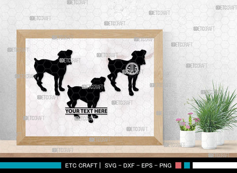 Boxer Dog Monogram, Boxer Dog Silhouette, Boxer Dog SVG, Bulldog Svg, Dog Svg, Animal Svg, SB00230 SVG ETC Craft 