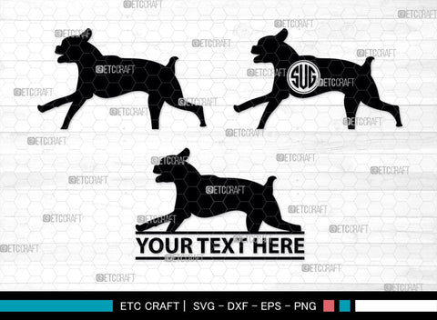 Boxer Dog Monogram, Boxer Dog Silhouette, Boxer Dog SVG, Bulldog Svg, Dog Svg, Animal Svg, SB00230 SVG ETC Craft 