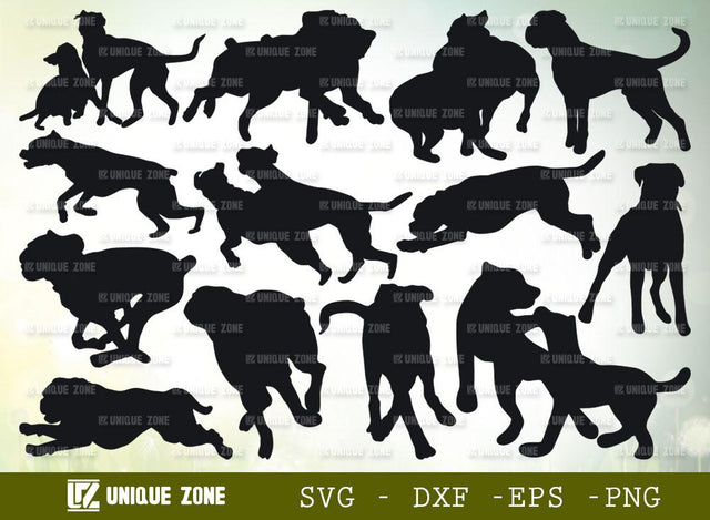 Boxer Dog SVG Bundle | Dog Svg | Animal Svg | Boxer Svg | Dog Breed Svg | Puppy Svg | SVG Unique Zone 