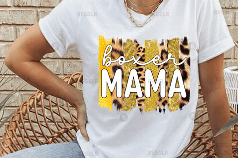 Boxer mama SVG Sublimation Regulrcrative 