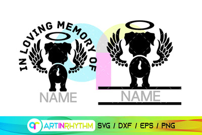 Boxer Pet Dog Memorial SVG SVG Artinrhythm shop 
