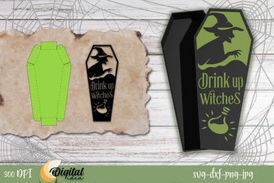 Boxes coffins Halloween SVG. Halloween design SVG. 3D Paper Evgenyia Guschina 