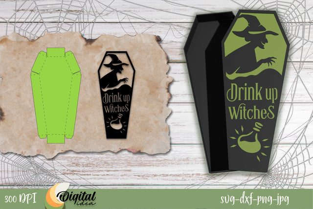 Boxes coffins Halloween SVG. Halloween design SVG. 3D Paper Evgenyia Guschina 