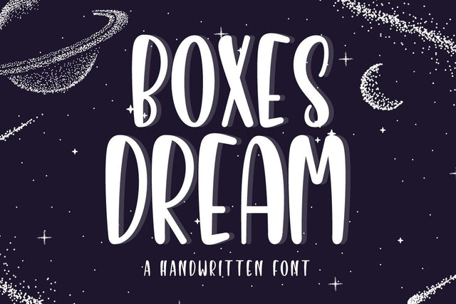Boxes Dream Font Fallen Graphic Studio 