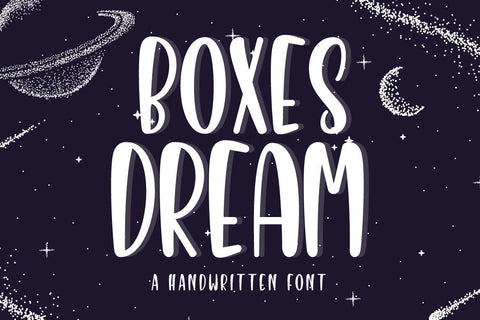 Boxes Dream Font Fallen Graphic Studio 