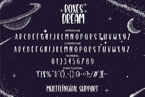 Boxes Dream Font Fallen Graphic Studio 